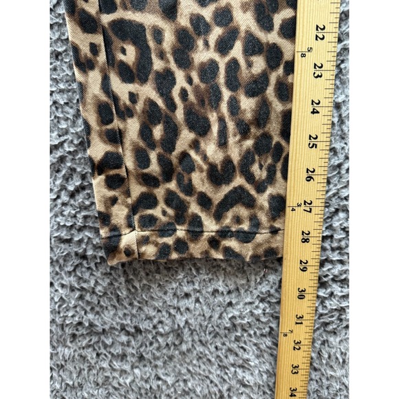 Reformation Women's Animal Print‎ Leopard Marlon Stretch High Crop Pants Size 2 - Picture 8 of 12